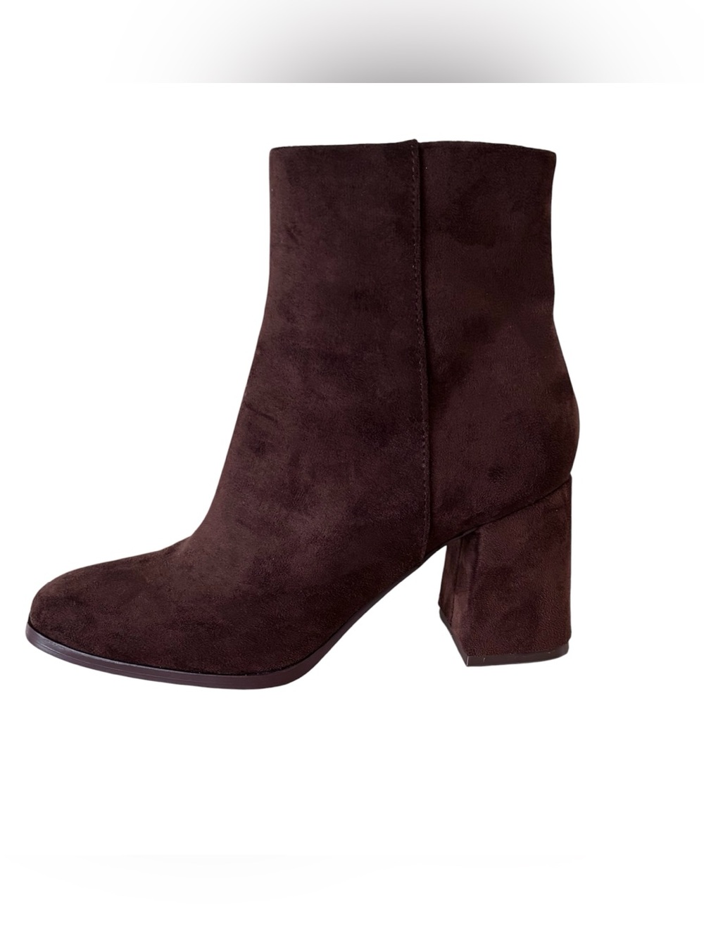 Steve Madden Izzy Vegan Faux Suede Chocolate Boot Size 7.5 Medium EUC
